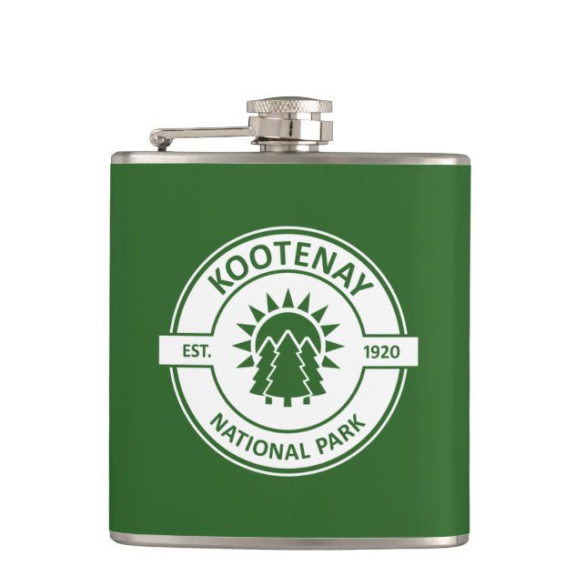 Kootenay National Park Hip Flask (Front)