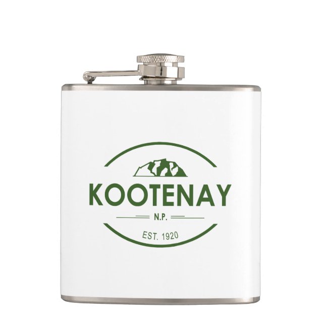 Kootenay National Park Hip Flask (Front)