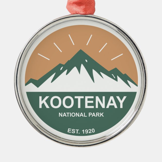 Kootenay National Park Metal Ornament (Front)