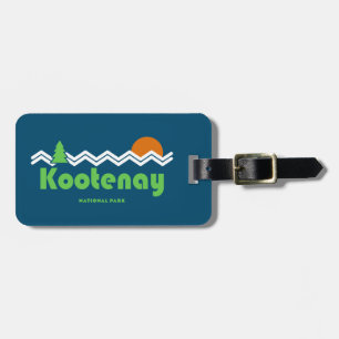 Kootenay National Park Retro Luggage Tag