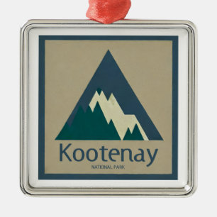 Kootenay National Park Rustic Metal Ornament