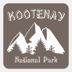 Kootenay National Park Square Sticker