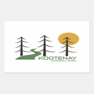 Kootenay National Park Trail Rectangular Sticker