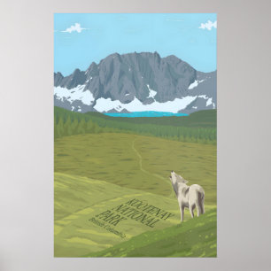 Kootenay National Park Travel Poster