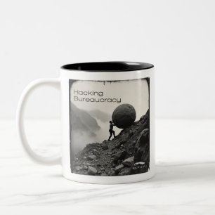 Kopidion - Hacking Bureaucracy course artwork Two-Tone Coffee Mug
