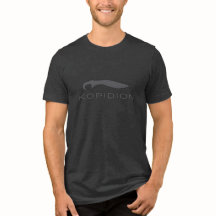 Kopidion Sword Logo T-Shirt - Grey on Charcoal