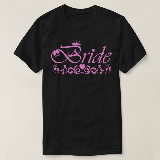 Kopie von team bride bachelor party pink 12 T-Shirt (Design Front)