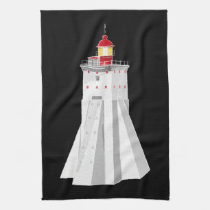 Kopu Lighthouse Tea Towel