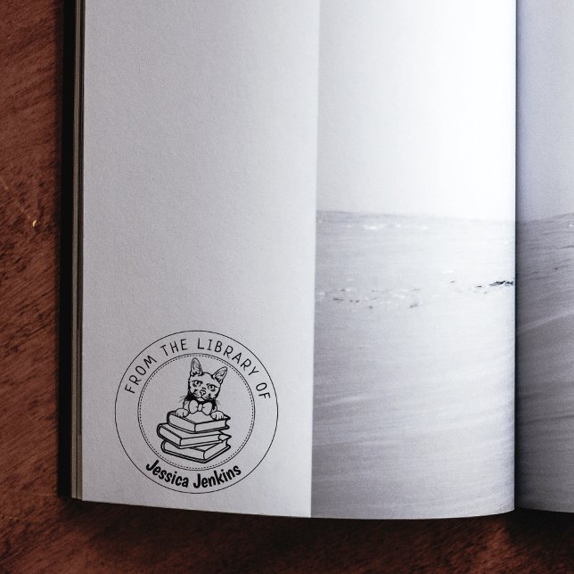 Korat Cat, Book From the Library Of   Rubber Stamp (Creator Uploaded)