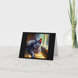 Korat Cat Card