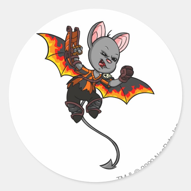 Korbat Haunted Woods Player Classic Round Sticker (Front)