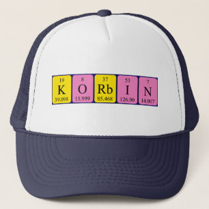 Korbin periodic table name hat