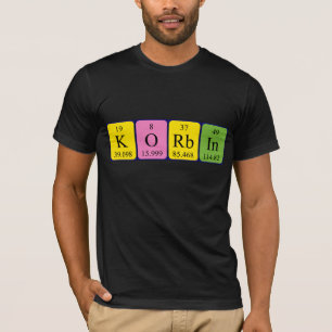 Korbin periodic table name shirt