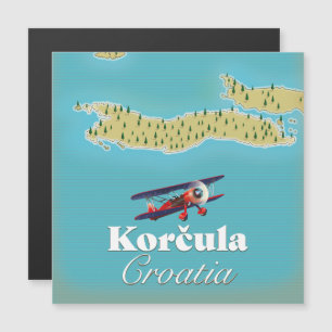Korčula Croatia map Jigsaw Puzzle