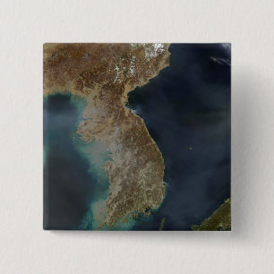 Korea 15 Cm Square Badge