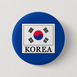 Korea 6 Cm Round Badge
