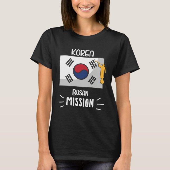 Korea Busan Mormon LDS Mission Missionary T-Shirt (Front)