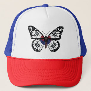 Korea butterfly monarch flag trucker hat
