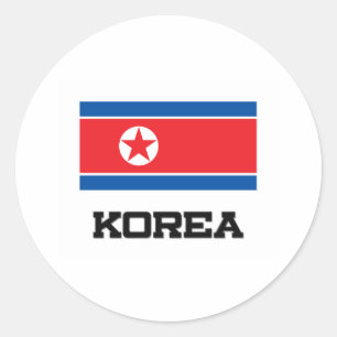 Korea Flag Classic Round Sticker