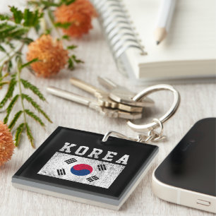 Korea Flag Key Ring