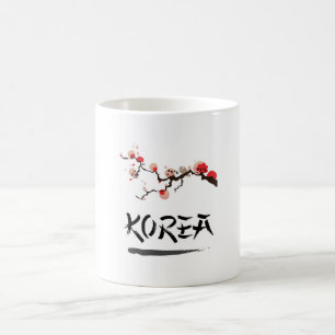 Korea Ink vintage travel poster. Coffee Mug