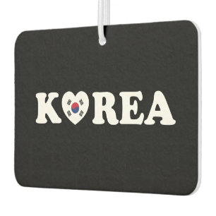 Korea Love Heart Flag Car Air Freshener