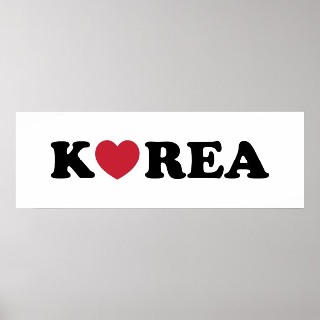 Korea Love Heart Poster (Front)