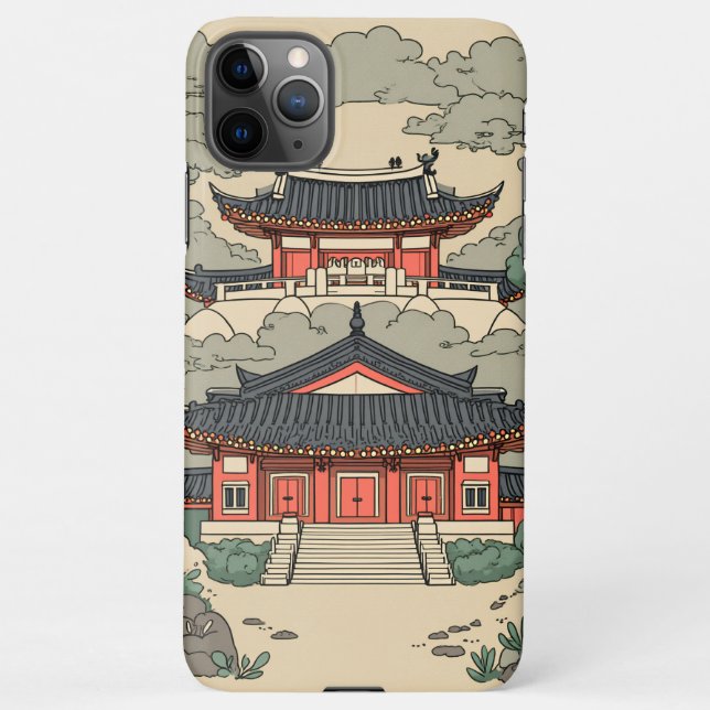  Korea’s old royal palace image  iPhone Case (Back)