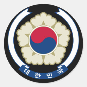 Korea* Seal Round sticker