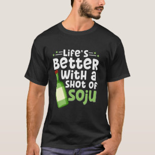 Korea Soju Alcohol Drinking Food Kpop T-Shirt