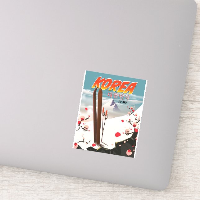 Korea to ski (Detail)