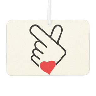Korea v vinger, wave of Koreaanse hand. k-pop. Car Air Freshener