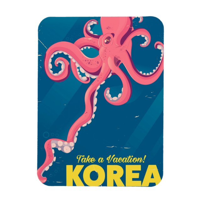 Korea Vacation poster Magnet (Vertical)