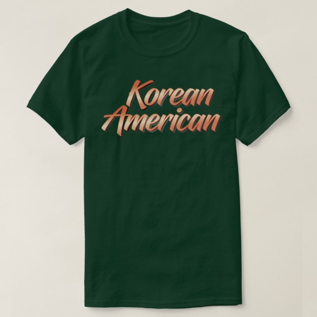 Korean American 3 T-Shirt (Design Front)