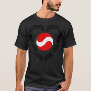 Korean Austrian Multinational Patriot Flag Heart T-Shirt