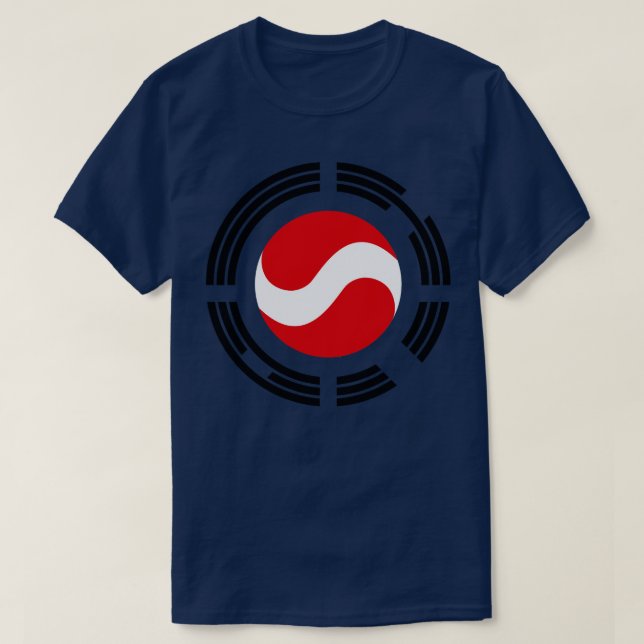 Korean Austrian Multinational Patriot Flag T-Shirt (Design Front)