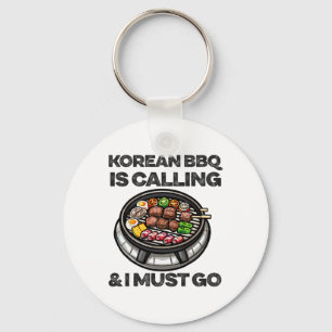 Korean Bbq Funny Korean Byrbecue Food Lover Asian Key Ring