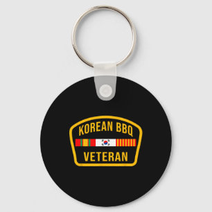 Korean Bbq Veteran Funny Food Lover Gym Cheat Day  Key Ring