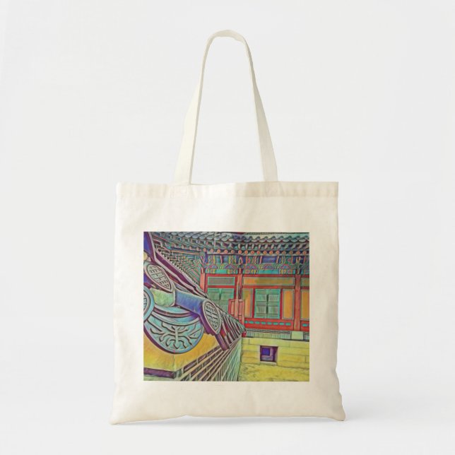 Korean Buddhist temple Tote Bag (Front)