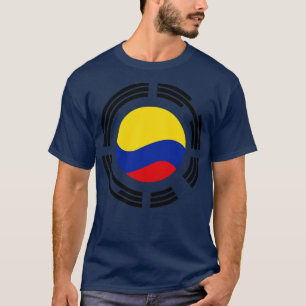 Korean Colombian Multinational Patriot Flag T-Shirt