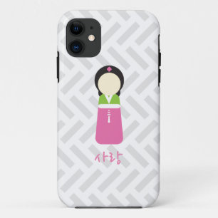 Korean Doll iPhone Case - "Love"