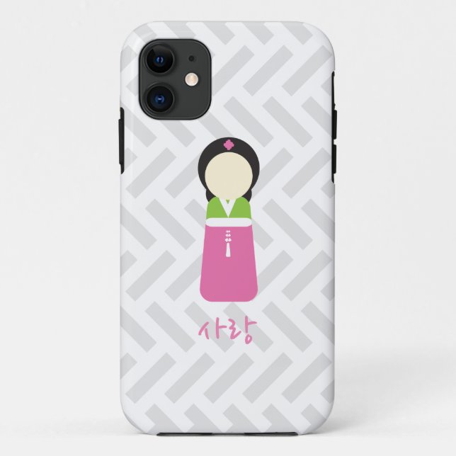 Korean Doll iPhone Case - "Love" (Back)