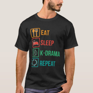 Korean Drama Eat Sleep K Drama Finger Heart T-Shirt