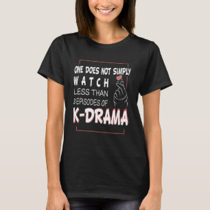 Korean Drama Kdrama Finger Heart Saying 1 T-Shirt