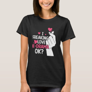Korean Drama Love K Pop Finger Heart Kdrama South T-Shirt