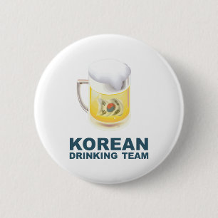 Korean Drinking Team 6 Cm Round Badge