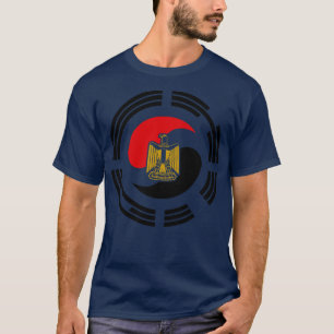 Korean Egyptian Multinational Patriot Flag T-Shirt