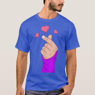 Korean Finger Heart Kpop Merchandise Girls KDrama T-Shirt