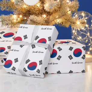 Korean Flag & South Korea gifts /sports fans Wrapping Paper