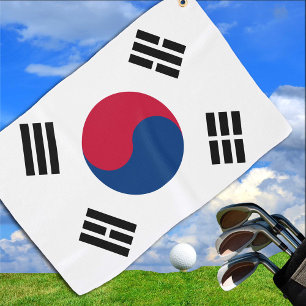 Korean Flag & South Korea golf holiday /sports Towel